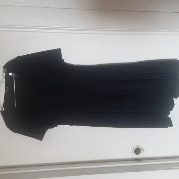 Torrid Blue Glitter Slinky Dress Sz 00/ Large - Picture 5 of 14